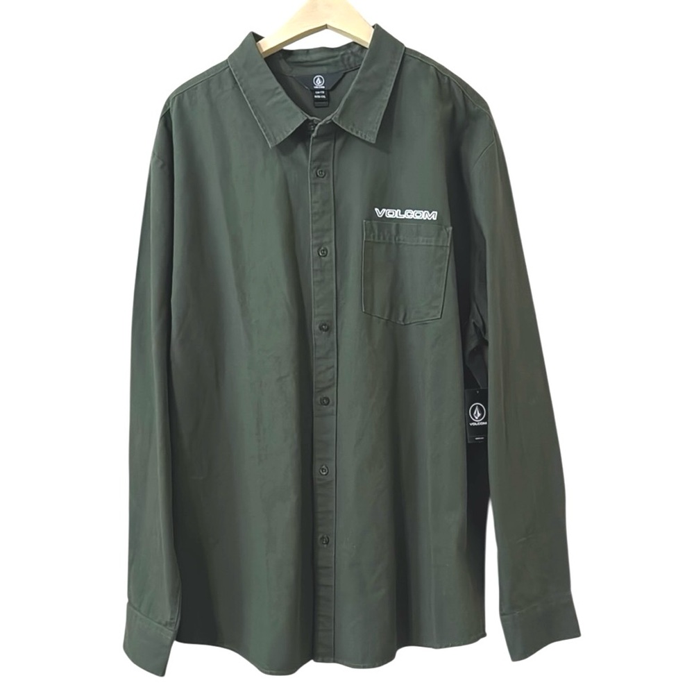 Volcom Buffalo Park Long Sleeve Casual Button Down Shirt Size XXL